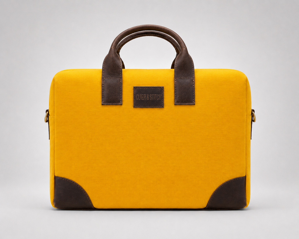 Canvas Office Bag Vibrant Yellow