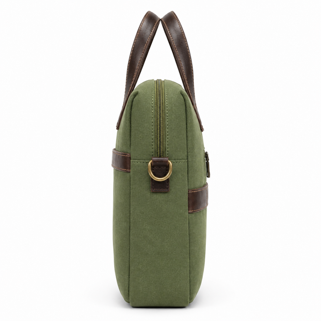 Canvas Office Bag Green