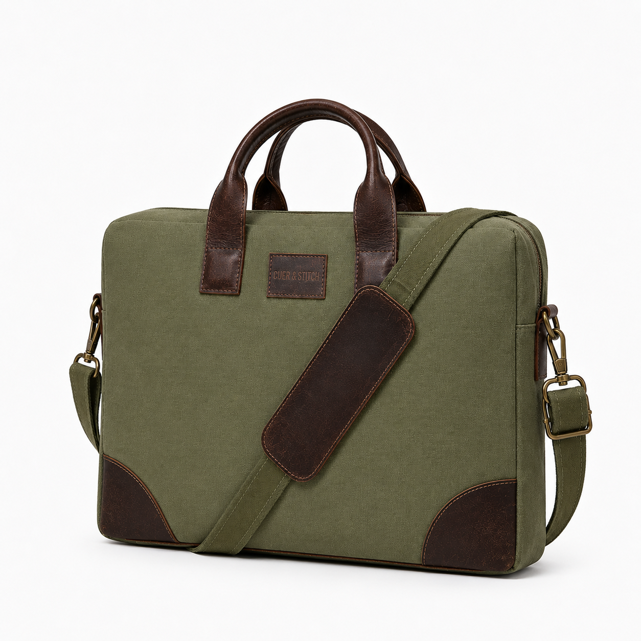 Canvas Office Bag Green