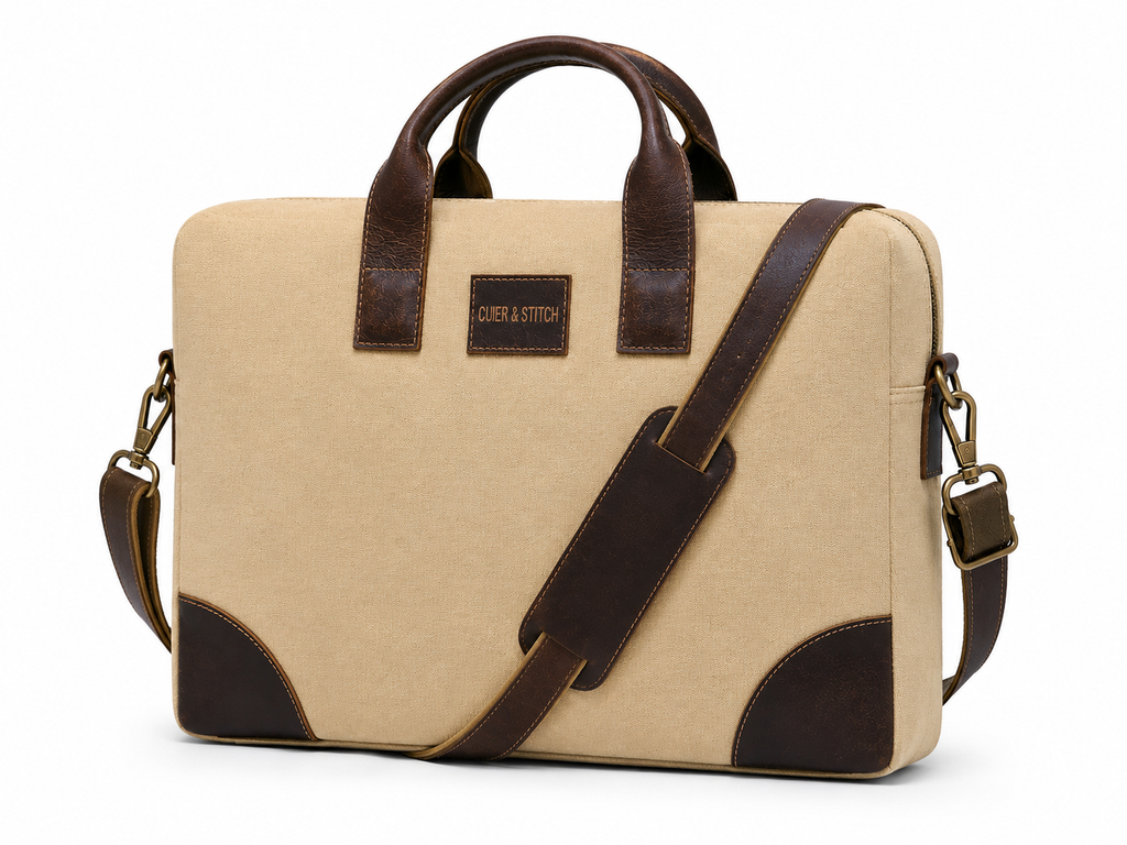 Canvas Office Bag Cream