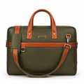 Green & Tan Office Bag