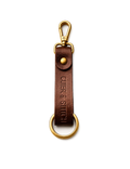 Premium Brown Leather Keychain