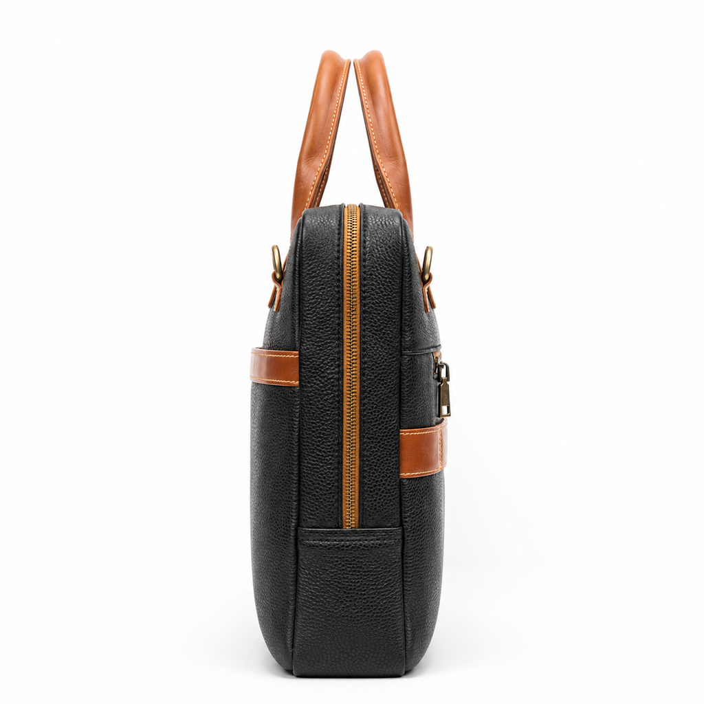 Black & Tan Office Bag