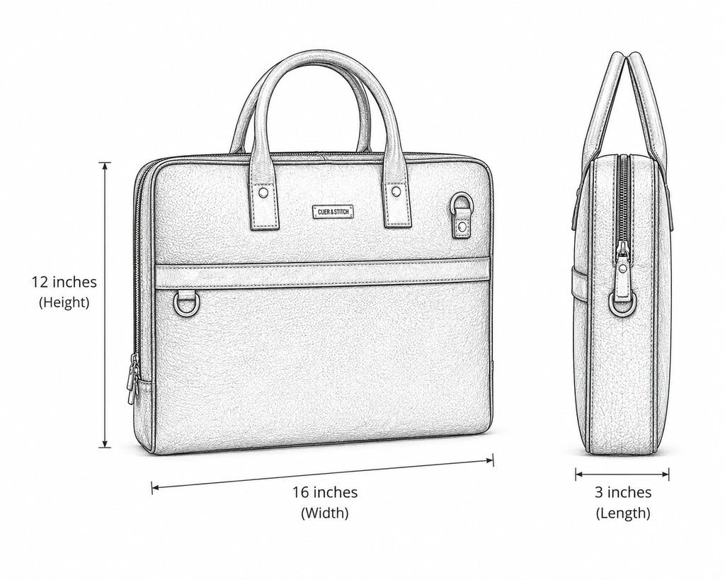 Black & Tan Office Bag