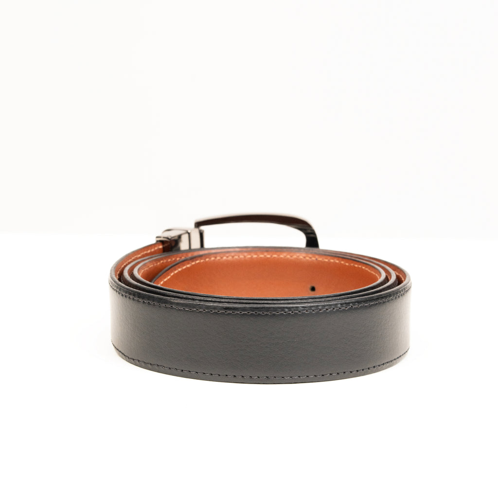 Black & Tann Formal Belt