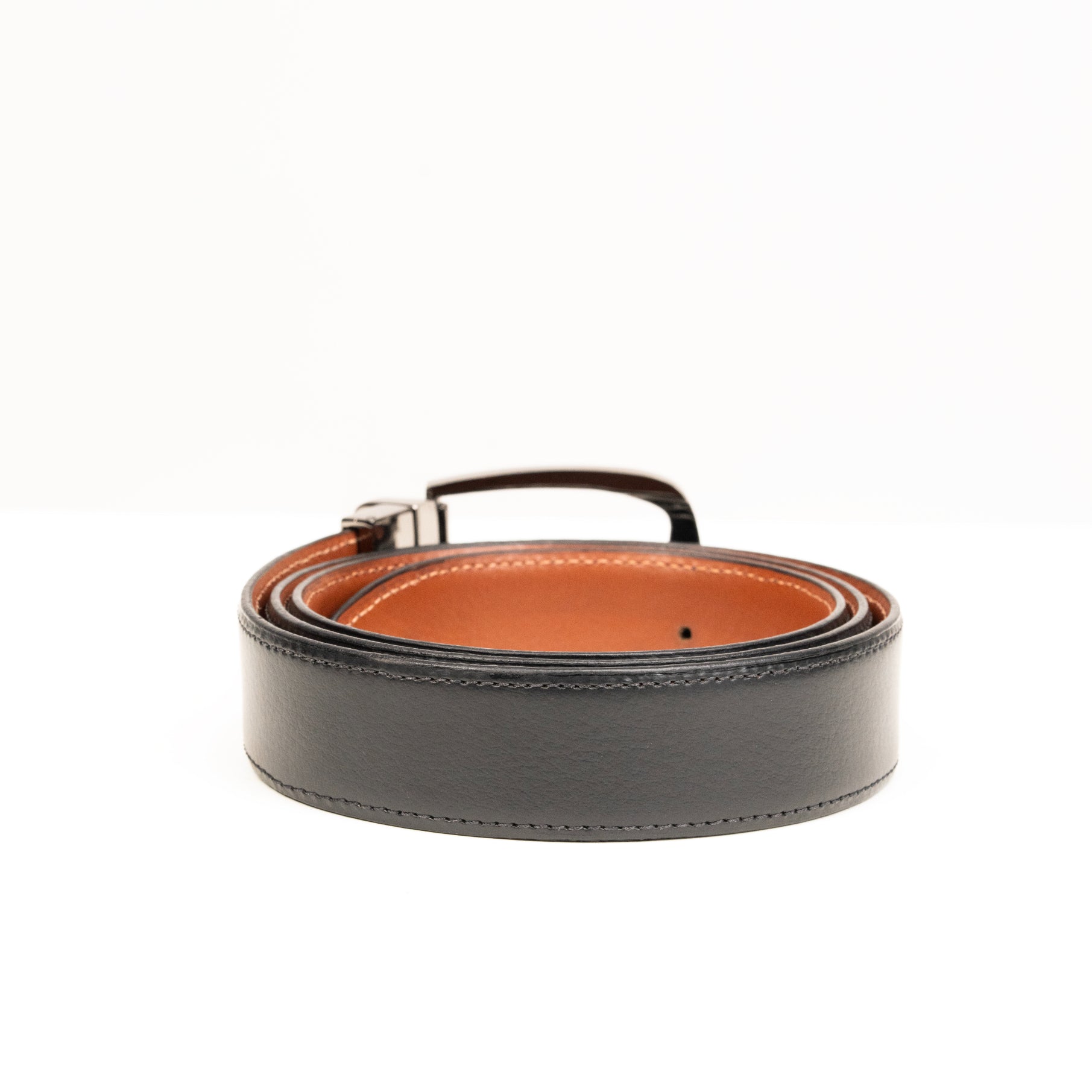 Black & Tann Formal Belt