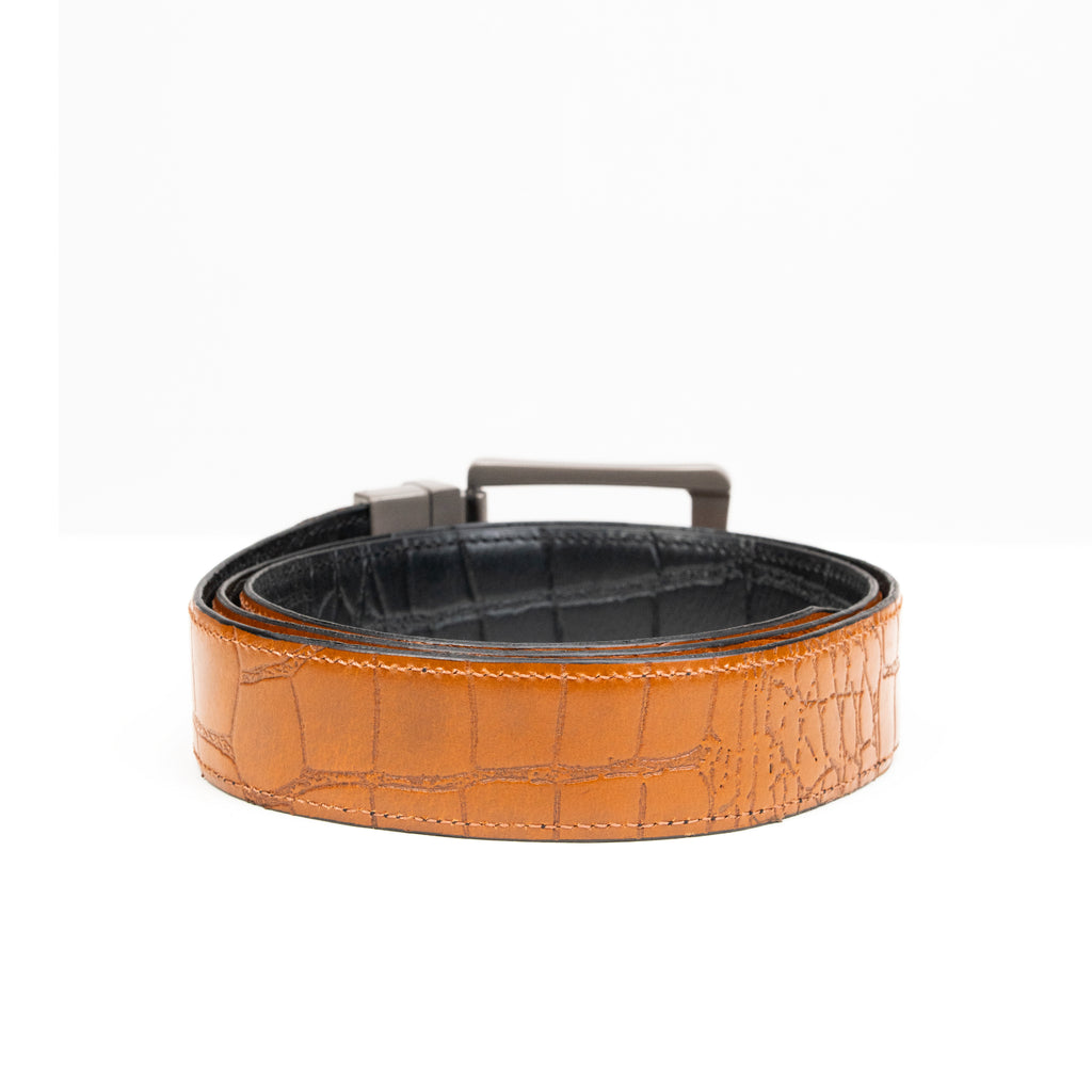 Tan & Black Formal Belt