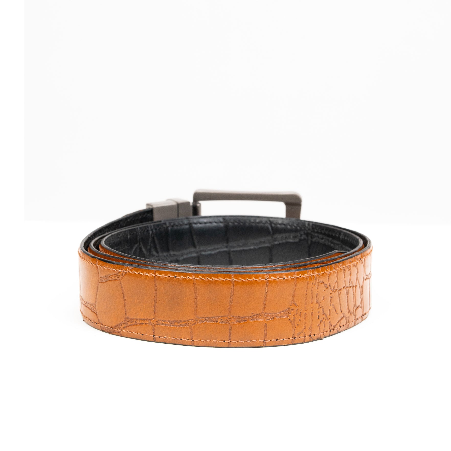 Tan & Black Formal Belt