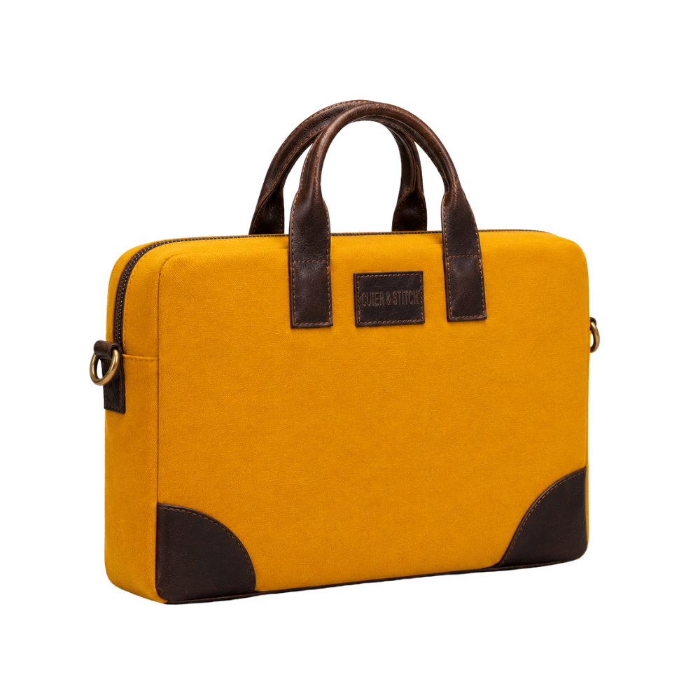 Canvas Office Bag Vibrant Yellow