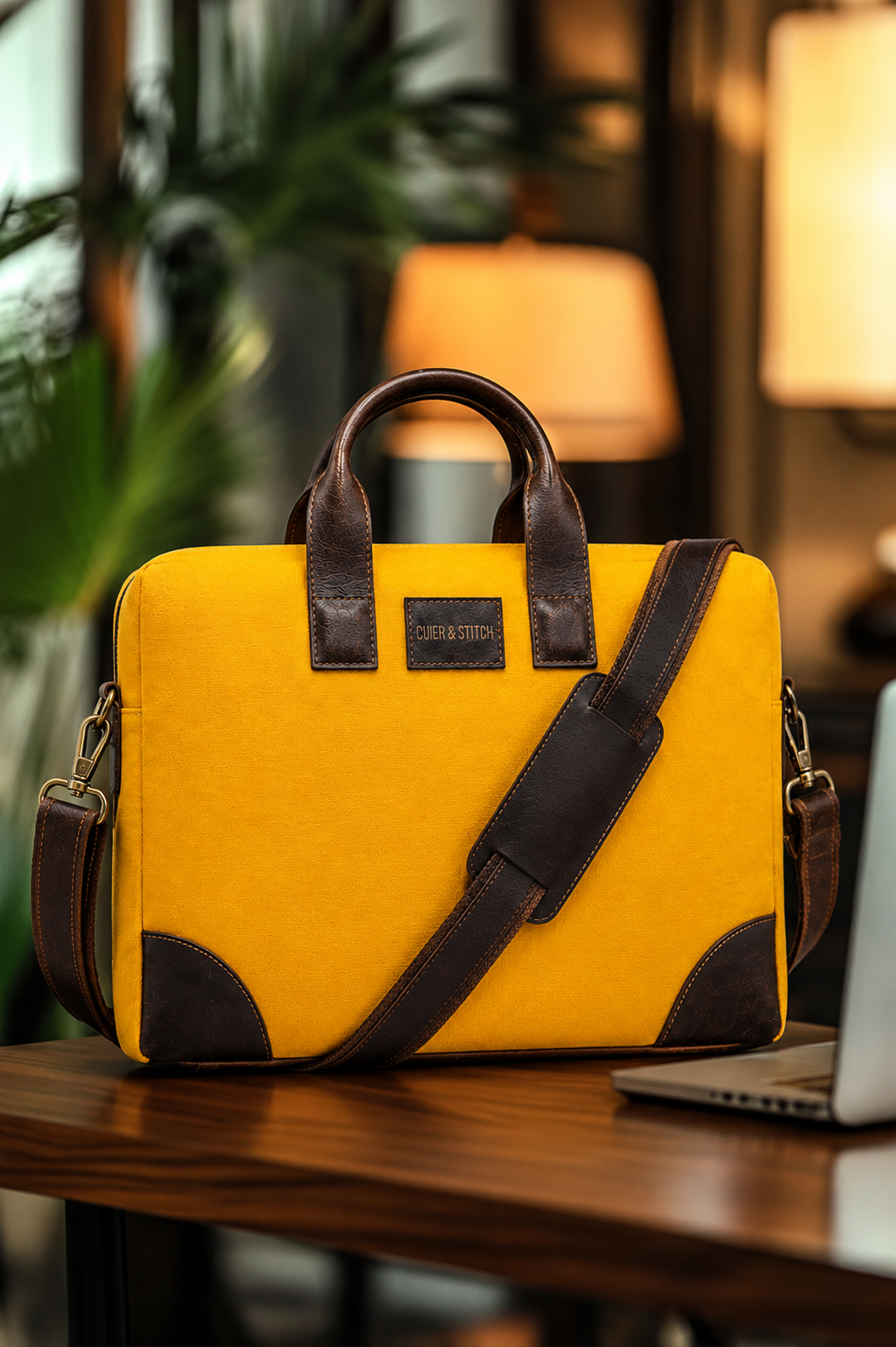 Canvas Office Bag Vibrant Yellow